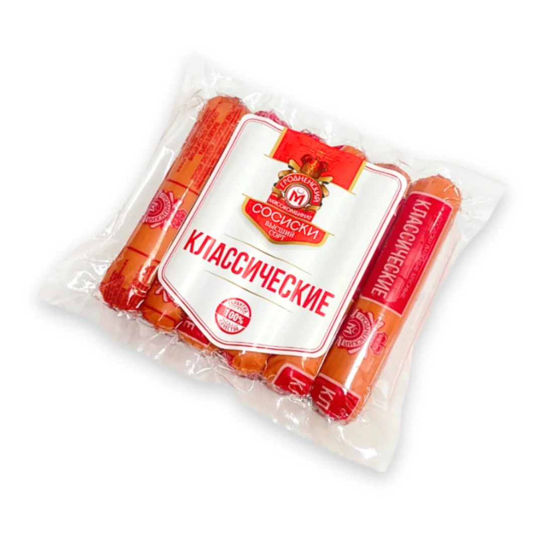 СОСИСКИ КЛАССИЧЕСКИЕ продукции от Гродненского мясокомбината купить